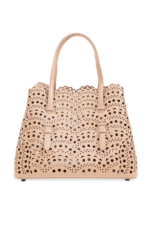 ALAIA ラクスカーフスキン製 VIENNEウェーブ MINA20バッグ ALAÏA Vienne ラクスカーフスキン製 Mina32バッグ | トート